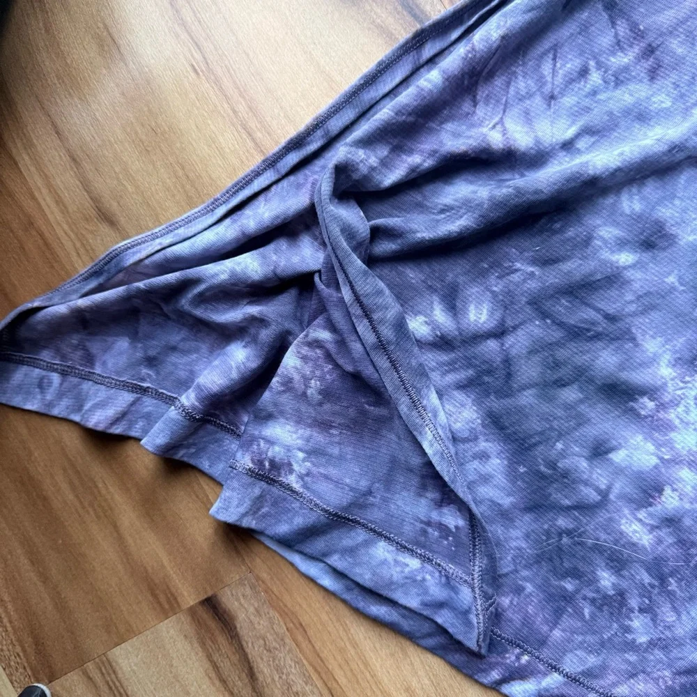 Lululemon To The Point Long Sleeve Mist Diamond Dye Glacier Grey Moonwalk Size 8